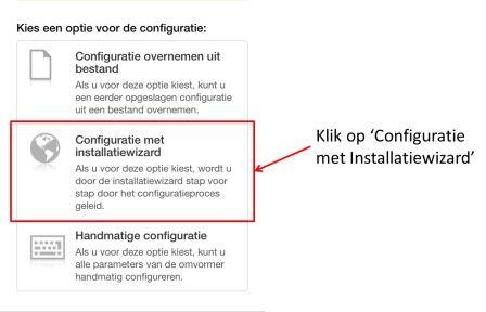 Installatiewizard starten